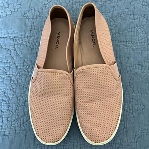 Vince Perforated Leather Blair Sneaker Pink